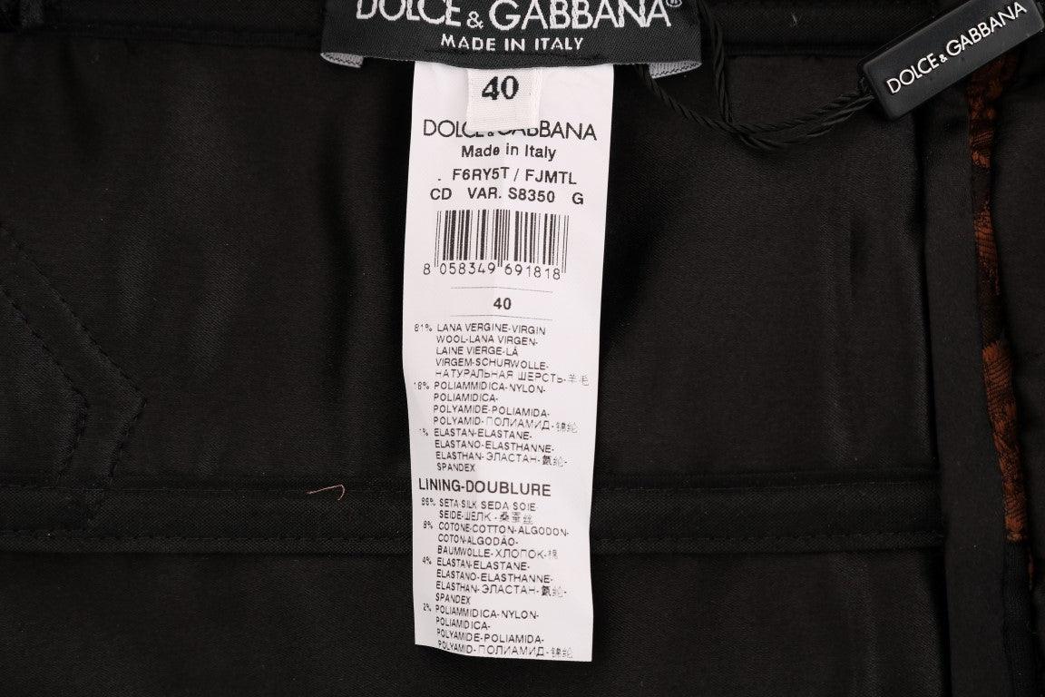 Dolce & Gabbana Chic Brown Mini Wool Blend Dress - PER.FASHION