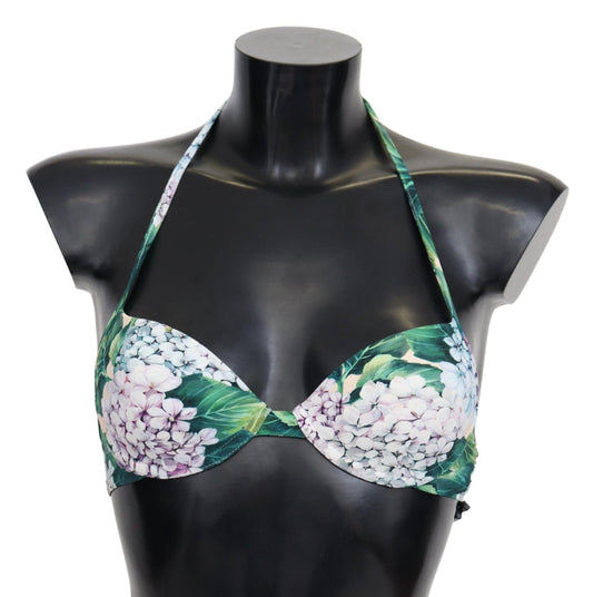 Dolce & Gabbana Chic Floral Bikini Top - Summer Swimwear Delight - PER.FASHION