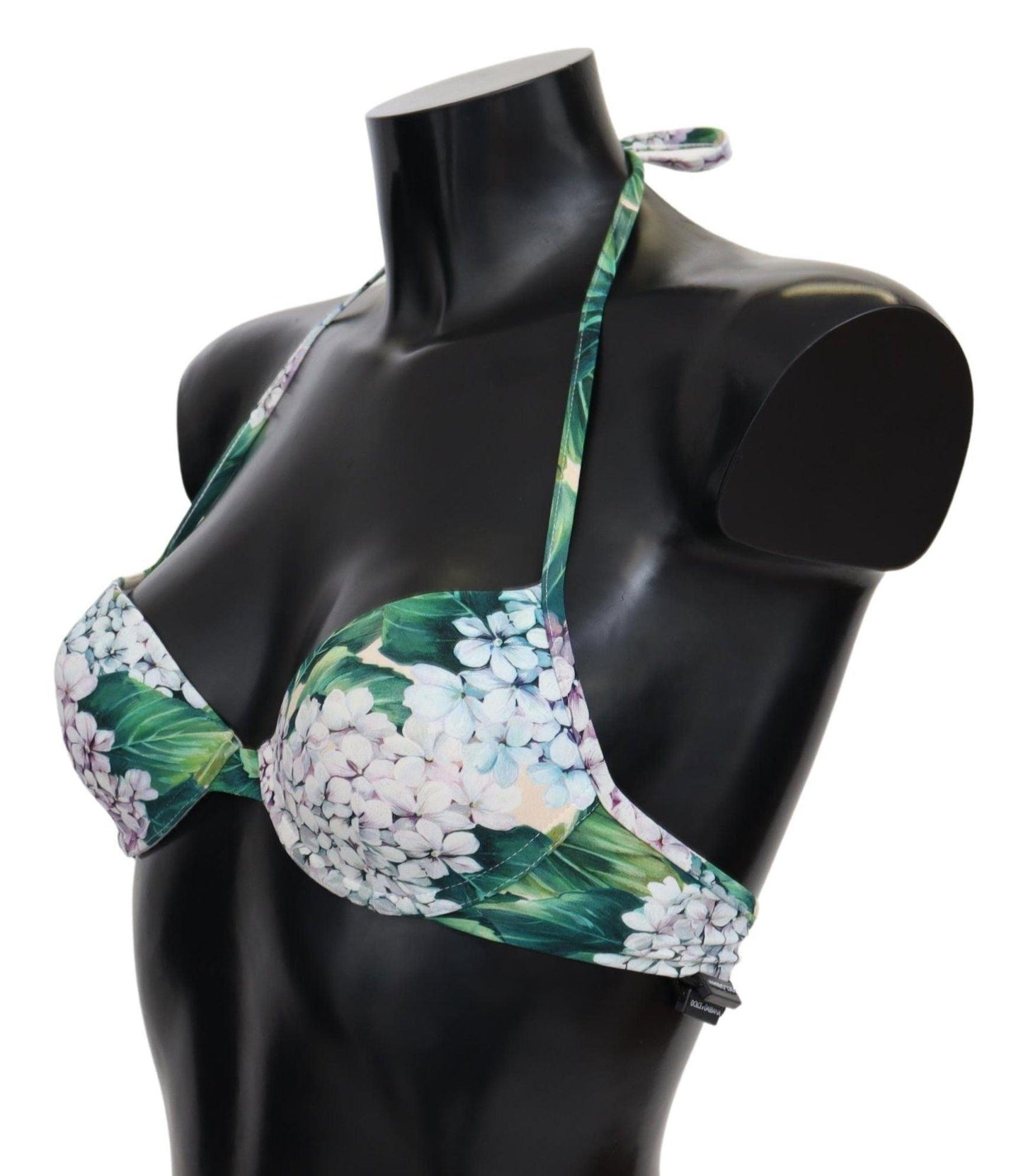 Dolce & Gabbana Chic Floral Bikini Top - Summer Swimwear Delight - PER.FASHION