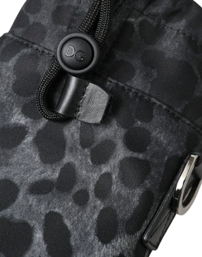 Dolce & Gabbana Chic Leopard Print Round Bottle Cage - PER.FASHION