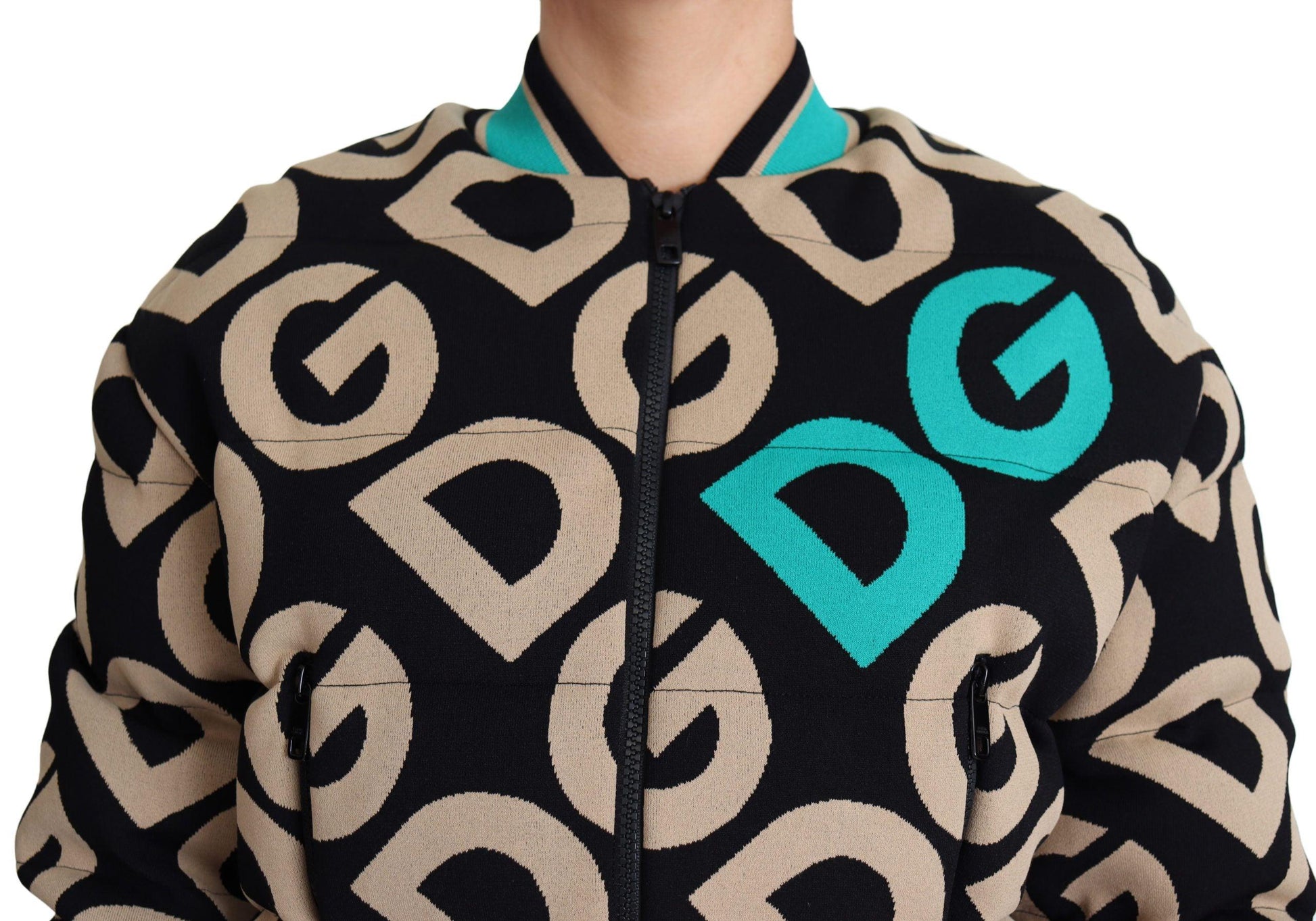 Dolce & Gabbana Chic Multicolor Quilted Bomber Jacket - PER.FASHION