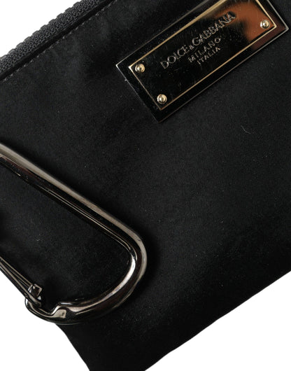 Dolce & Gabbana Chic Nylon-Leather Designer Pouch - PER.FASHION