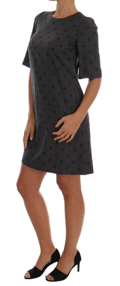 Dolce & Gabbana Chic Polka Dotted Wool Dress - PER.FASHION