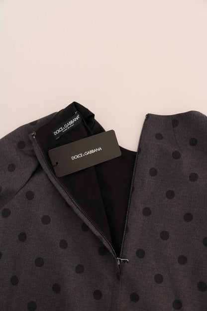 Dolce & Gabbana Chic Polka Dotted Wool Dress - PER.FASHION