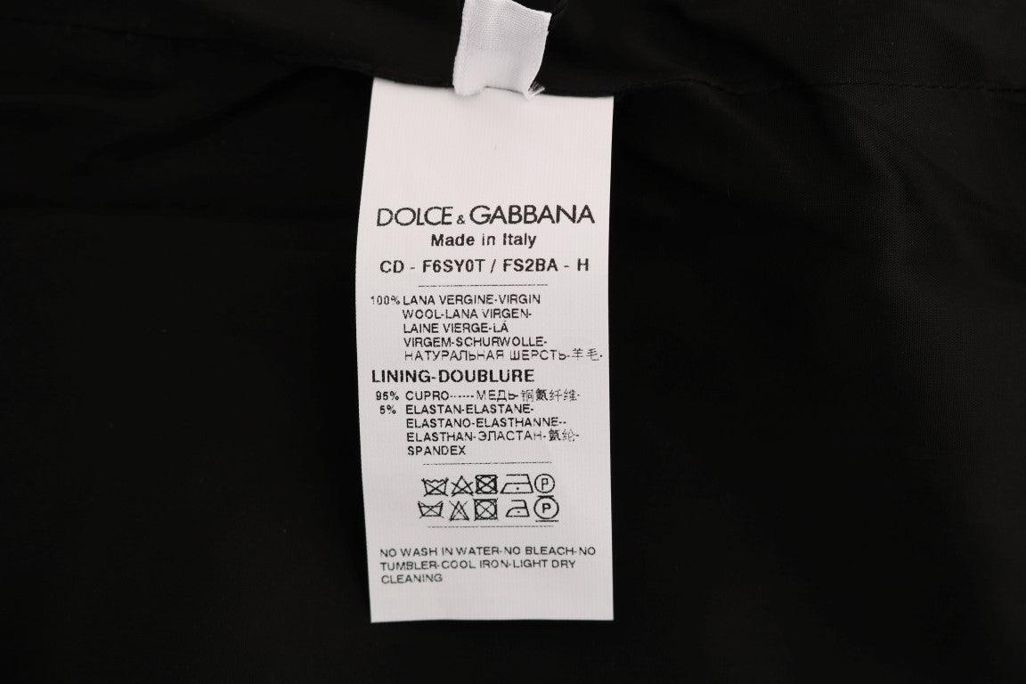 Dolce & Gabbana Chic Sleeveless Polka Dotted Wool Dress - PER.FASHION