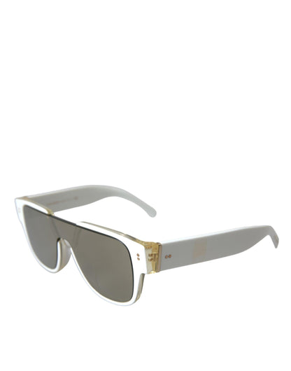 Dolce & Gabbana Chic White Acetate Designer Sunglasses - PER.FASHION