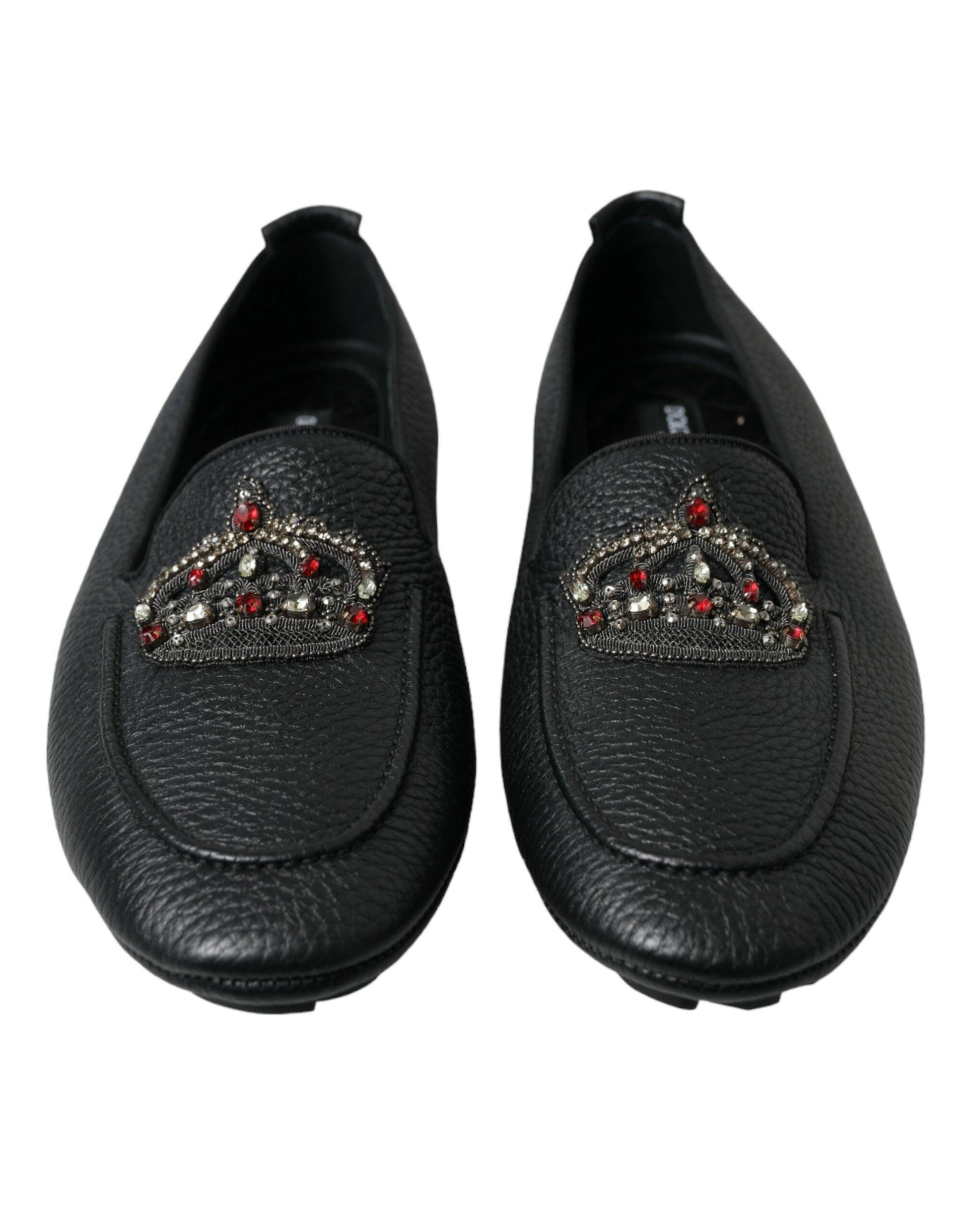 Dolce & Gabbana Dazzling Crystal-Embellished Loafers - PER.FASHION