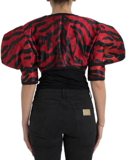 Dolce & Gabbana Elegant Animal Print Coat Jacket - PER.FASHION