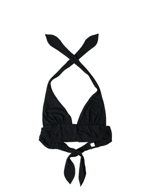 Dolce & Gabbana Elegant Black Bikini Top - PER.FASHION