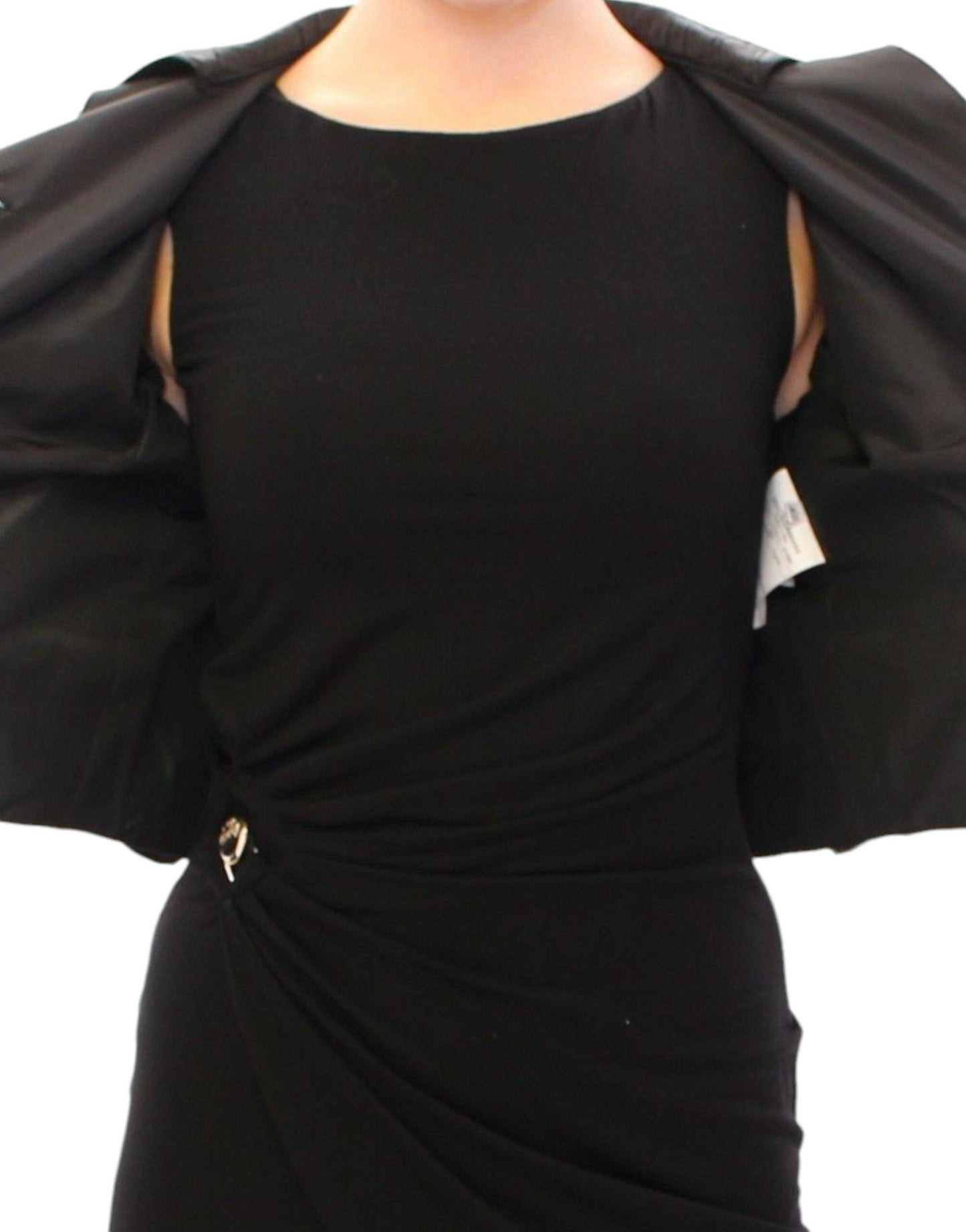 Dolce & Gabbana Elegant Black Bolero Shrug Jacket - PER.FASHION