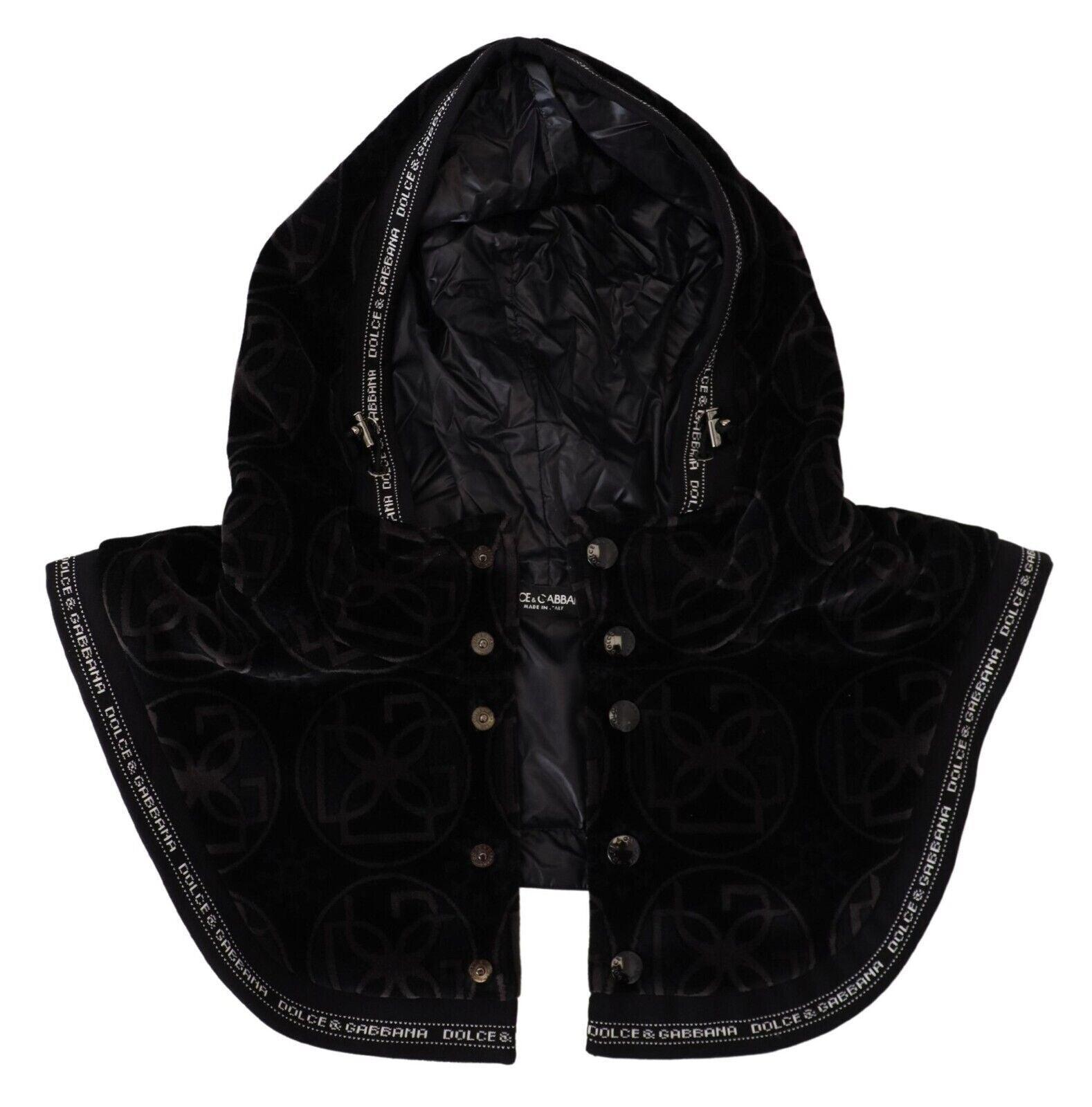 Dolce & Gabbana Elegant Black Cotton Blend Head Wrap Hat - PER.FASHION