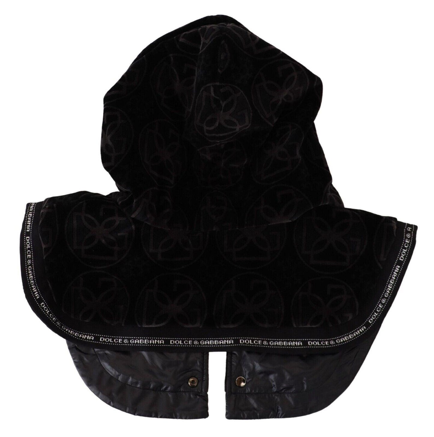 Dolce & Gabbana Elegant Black Cotton Blend Head Wrap Hat - PER.FASHION