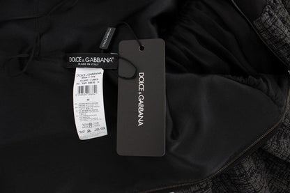 Dolce & Gabbana Elegant Black Full-Length Sheath Dress - PER.FASHION