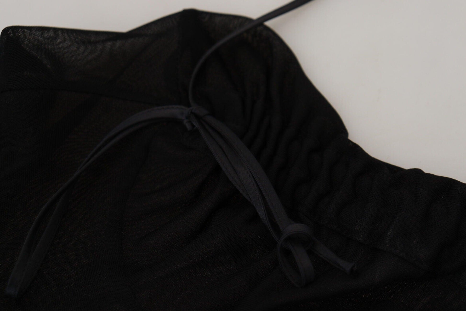 Dolce & Gabbana Elegant Black Silk Blend Bodycon Dress - PER.FASHION