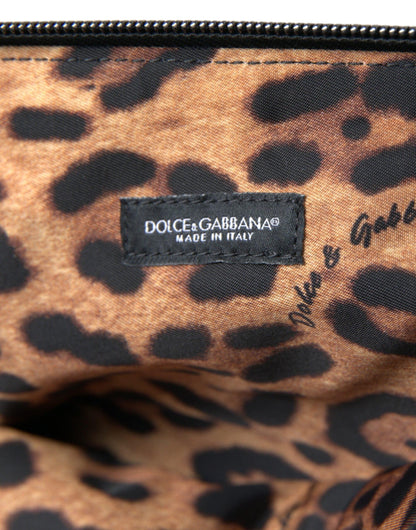 Dolce & Gabbana Elegant Blue Hand Pouch with Strap - PER.FASHION