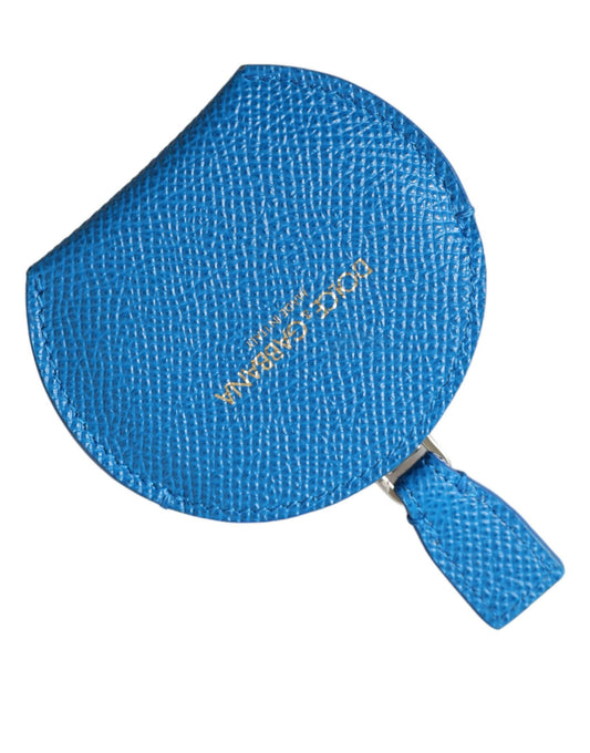 Dolce & Gabbana Elegant Blue Leather Mirror Holder - PER.FASHION