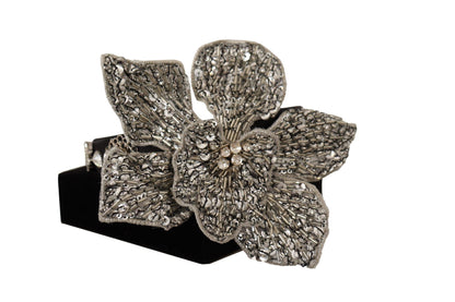 Dolce & Gabbana Elegant Crystal Diadem Headband - Chic Black - PER.FASHION