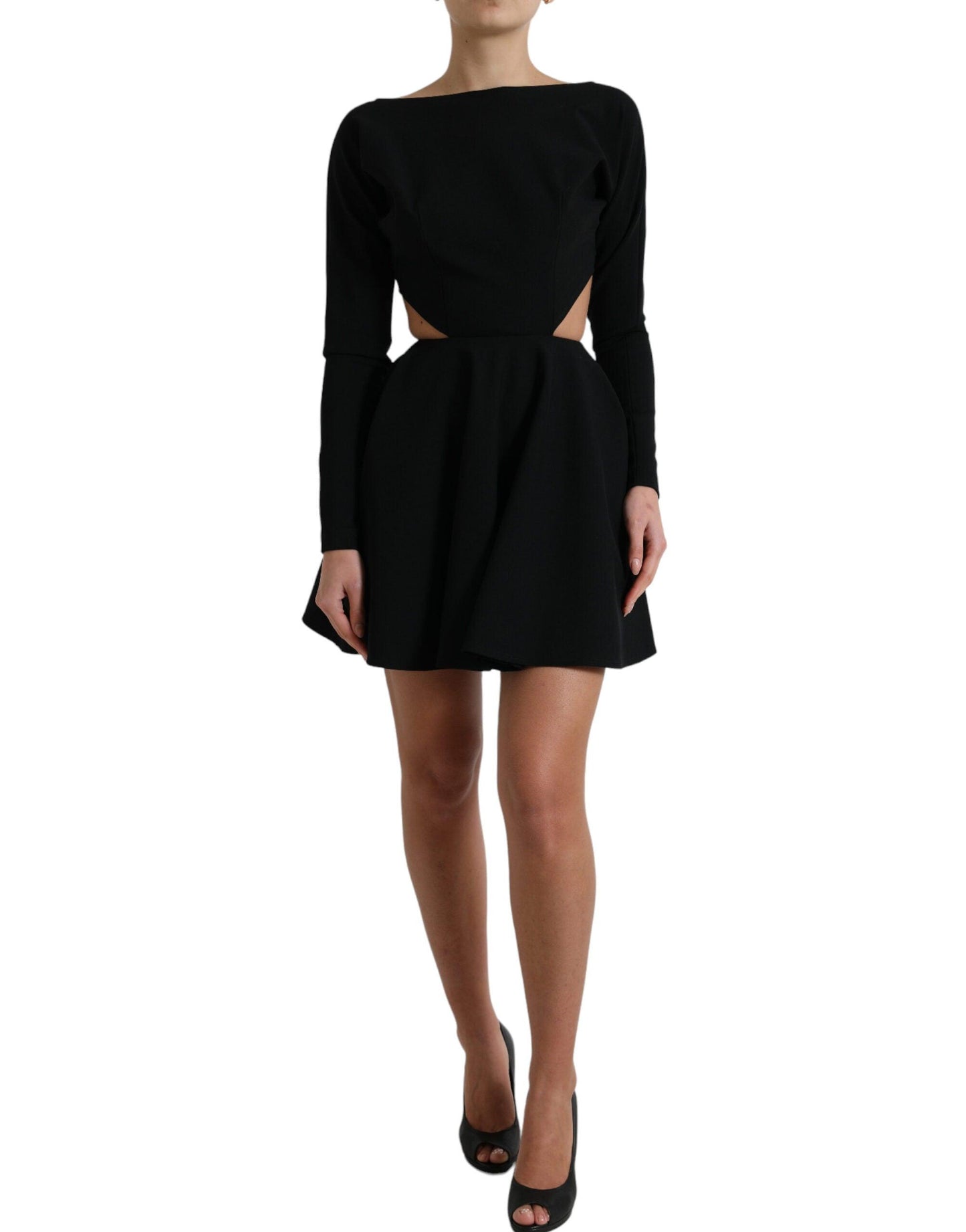 Dolce & Gabbana Elegant Cut Out A-Line Mini Dress - PER.FASHION