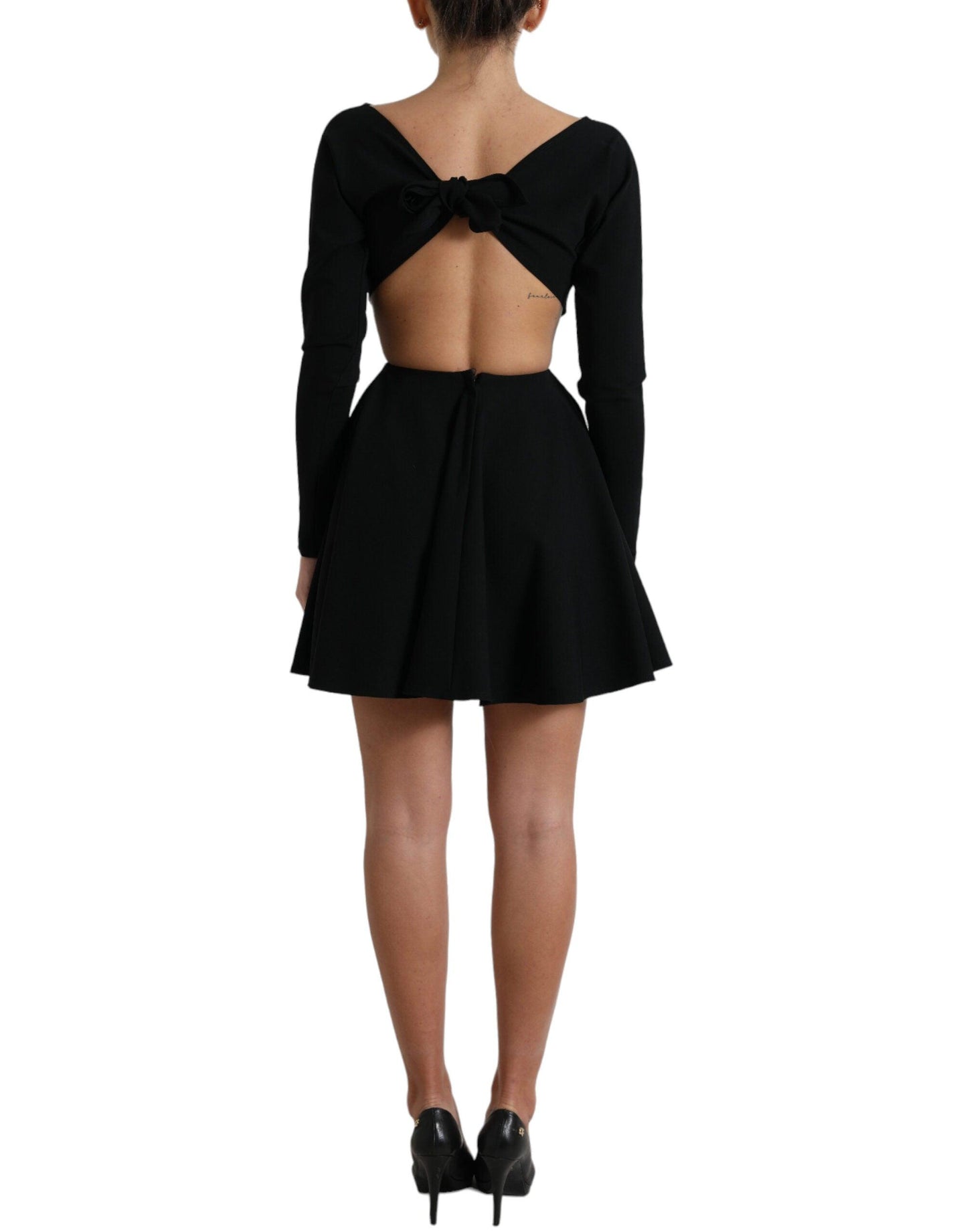 Dolce & Gabbana Elegant Cut Out A-Line Mini Dress - PER.FASHION