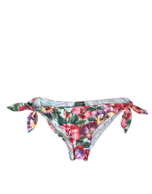 Dolce & Gabbana Elegant Floral Bikini Bottom - PER.FASHION