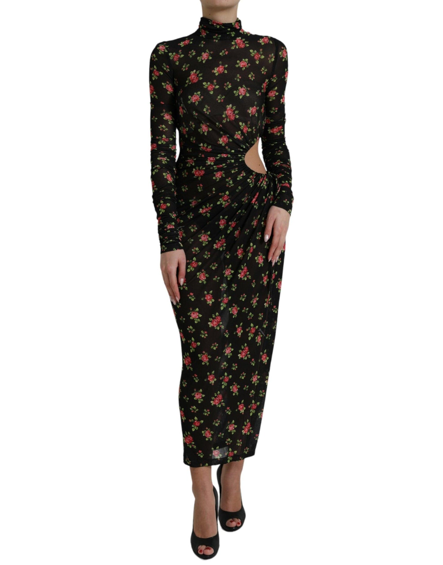 Dolce & Gabbana Elegant Floral Sheath Dress - PER.FASHION