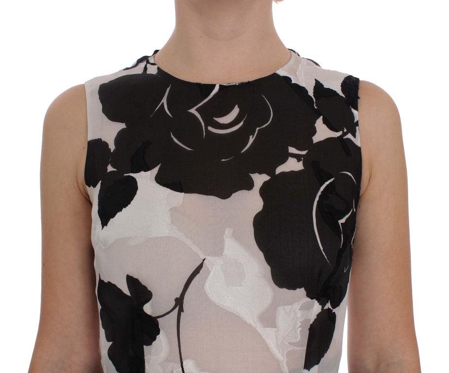 Dolce & Gabbana Elegant Floral Silk Full Length Dress - PER.FASHION