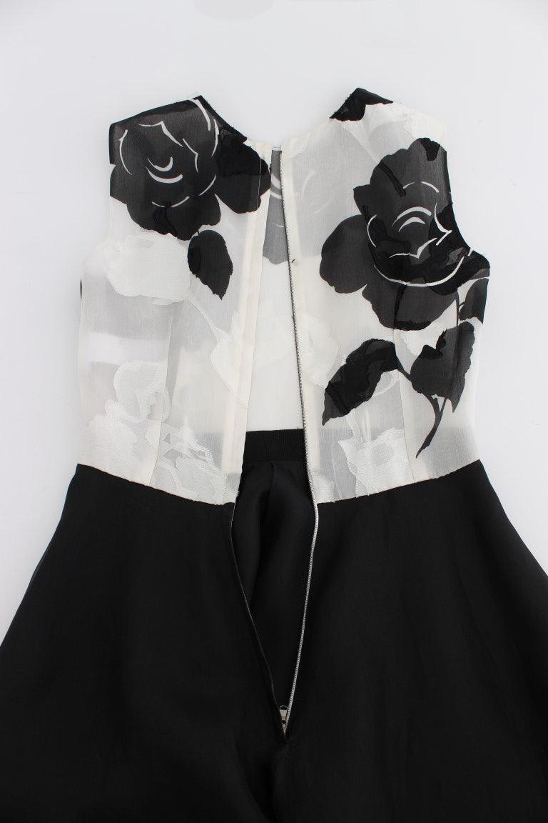 Dolce & Gabbana Elegant Floral Silk Full Length Dress - PER.FASHION