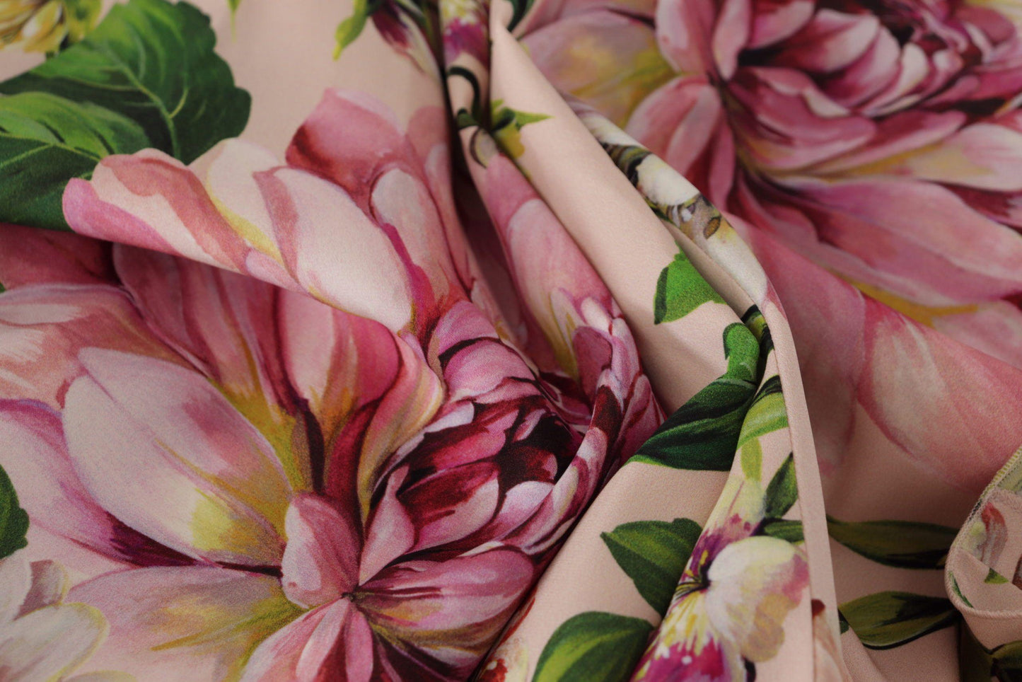 Dolce & Gabbana Elegant Floral Silk Wrap Dress - PER.FASHION