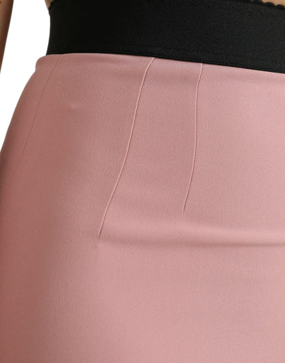 Dolce & Gabbana Elegant High Waist Pencil Skirt in Pink - PER.FASHION