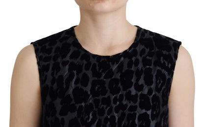 Dolce & Gabbana Elegant Leopard Pattern Mini Shift Dress - PER.FASHION