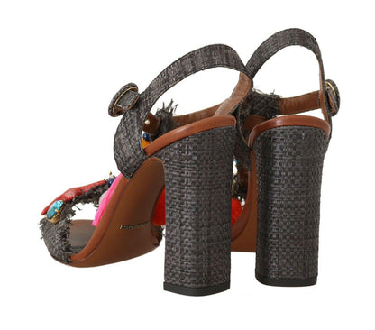 Dolce & Gabbana Elegant Marina T-Strap Heels Sandals - PER.FASHION
