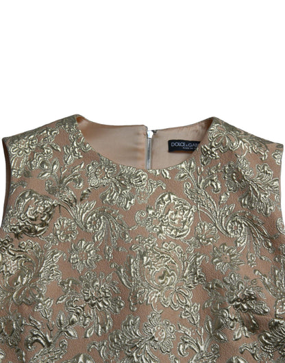Dolce & Gabbana Elegant Mini Lurex Jacquard Dress - PER.FASHION