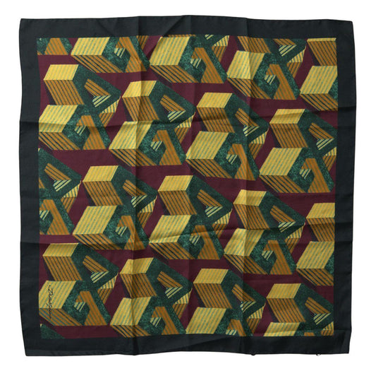 Dolce & Gabbana Elegant Multicolor Silk Men's Square Scarf - PER.FASHION