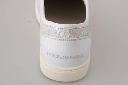 Dolce & Gabbana Elegant Off White Loafers for Ladies - PER.FASHION