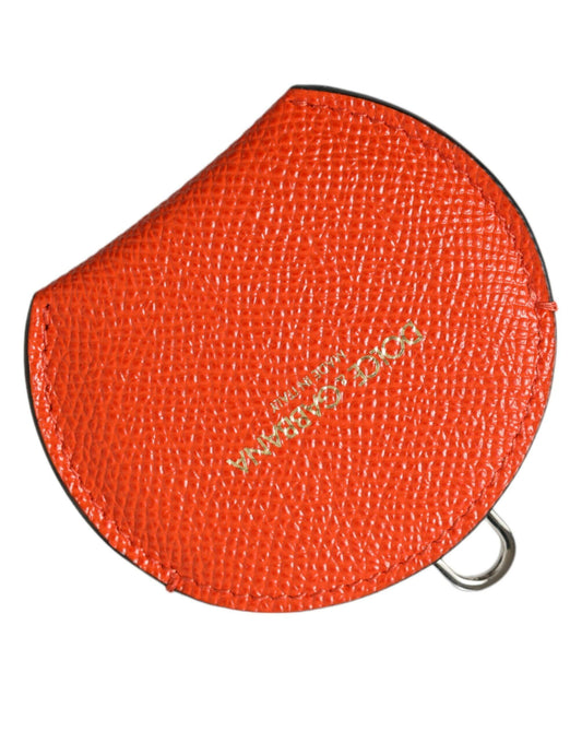 Dolce & Gabbana Elegant Orange Leather Mirror Holder - PER.FASHION