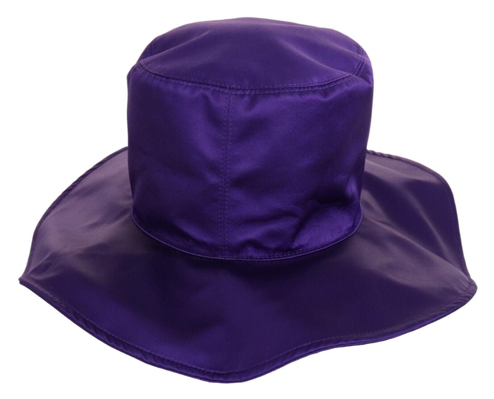 Dolce & Gabbana Elegant Purple Silk Top Hat - PER.FASHION