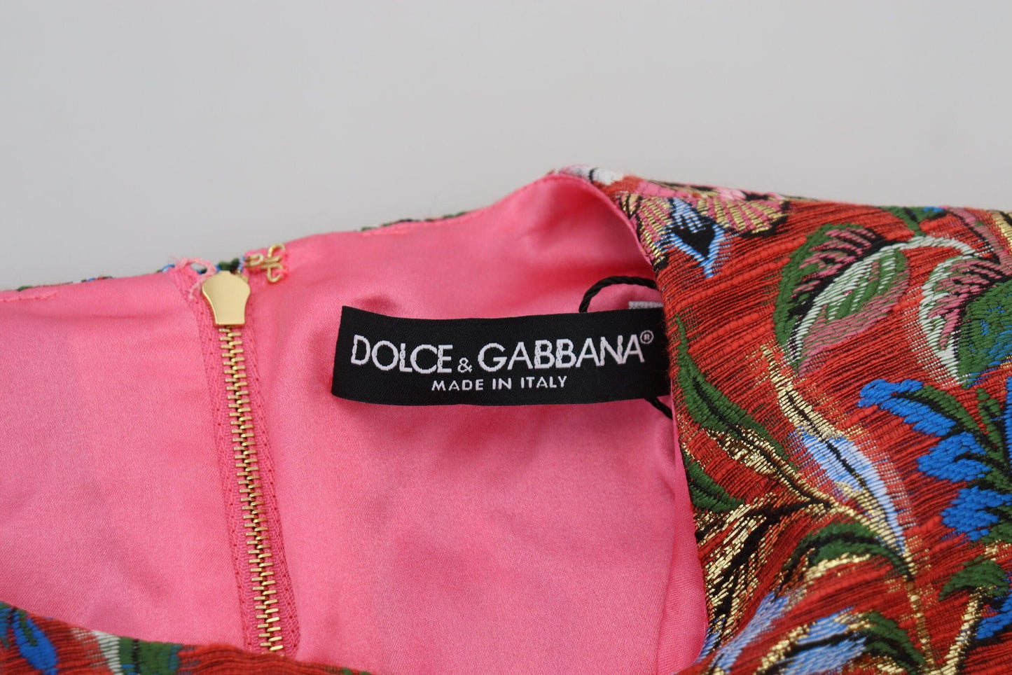 Dolce & Gabbana Elegant Red A-Line Mini Dress - PER.FASHION