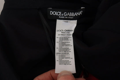 Dolce & Gabbana Elegant Red Bodycon Midi Dress - PER.FASHION