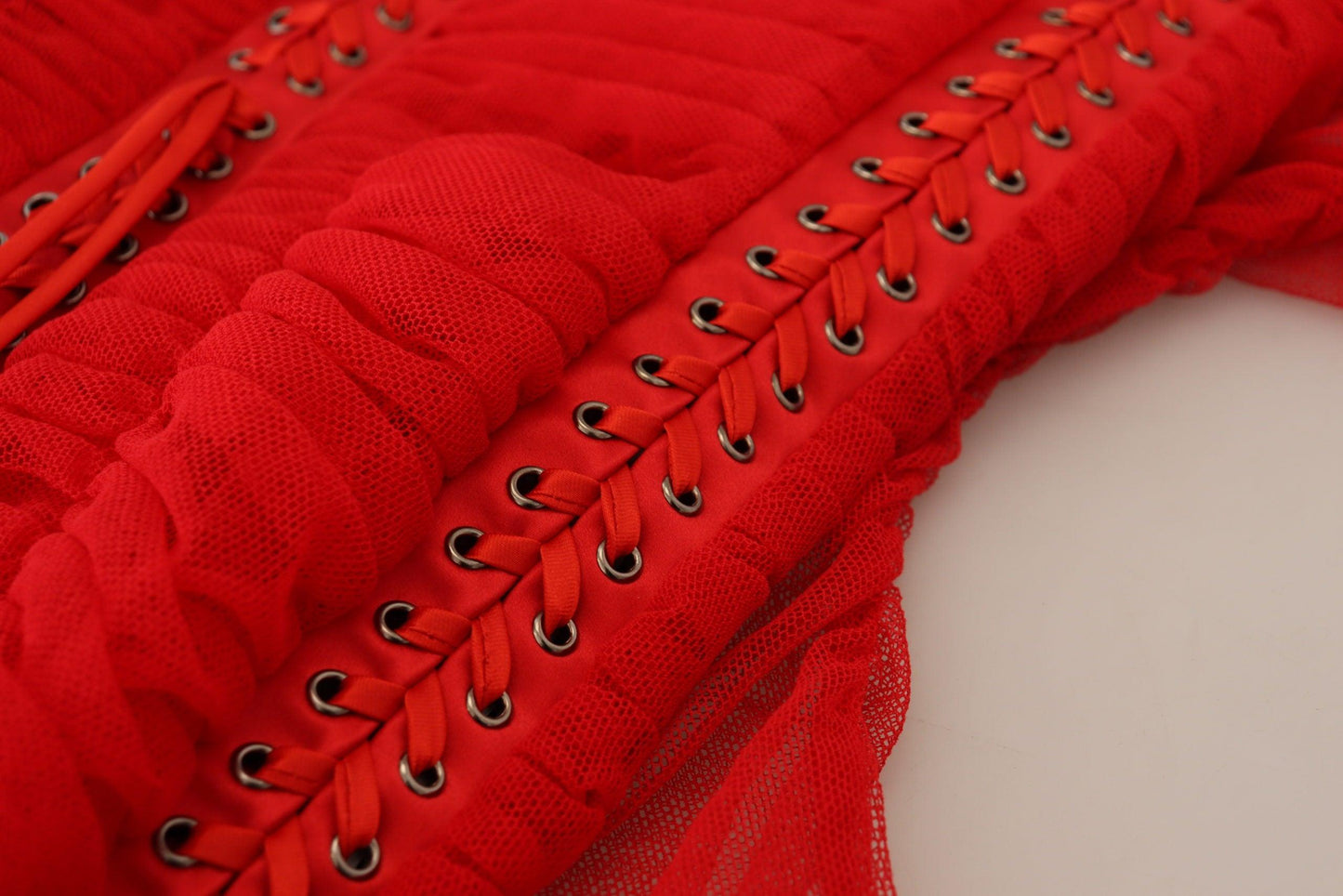 Dolce & Gabbana Elegant Red Bodycon Sheath Dress - PER.FASHION