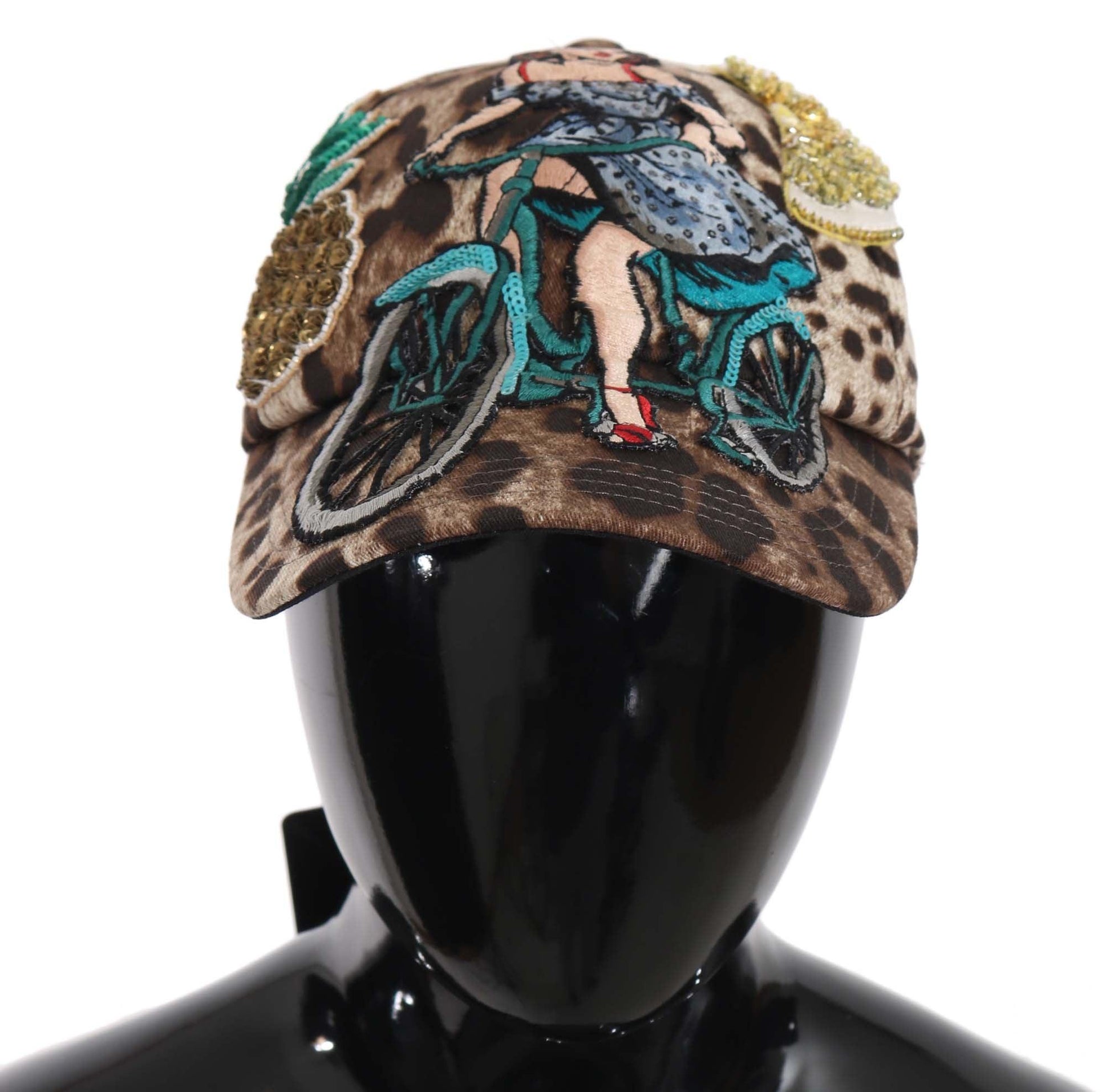 Dolce & Gabbana Elegant Sequined Leopard Baseball Cap - PER.FASHION