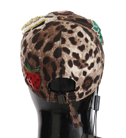 Dolce & Gabbana Elegant Sequined Leopard Baseball Cap - PER.FASHION