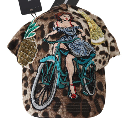 Dolce & Gabbana Elegant Sequined Leopard Baseball Cap - PER.FASHION