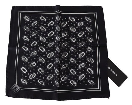 Dolce & Gabbana Elegant Silk Patterned Pocket Square - PER.FASHION