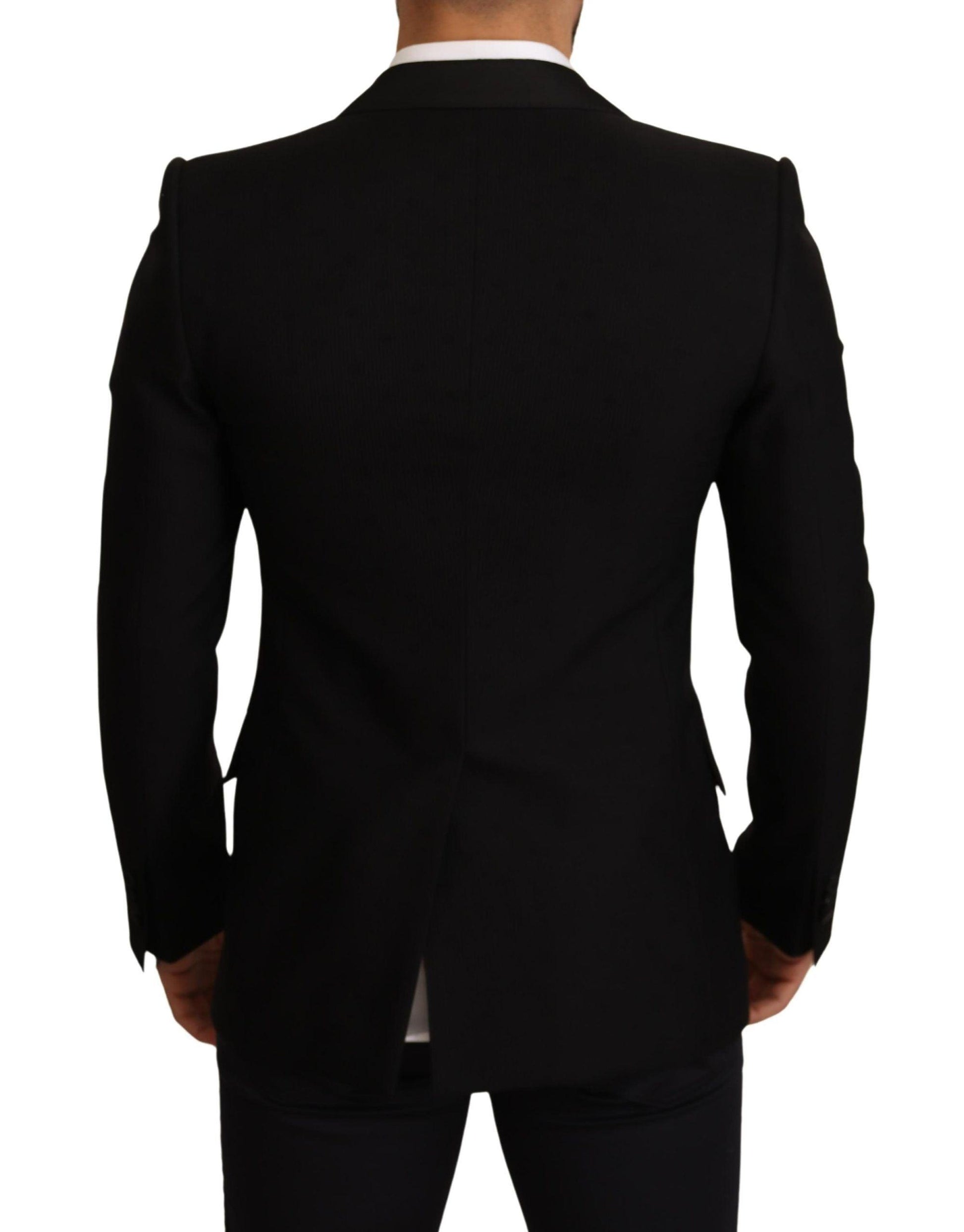 Dolce & Gabbana Elegant Slim Fit Black Blazer Jacket - PER.FASHION