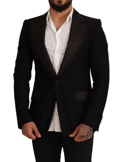 Dolce & Gabbana Elegant Slim Fit Black Blazer Jacket - PER.FASHION