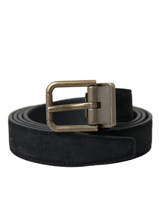 Dolce & Gabbana Elegant Suede Calf Leather Belt - PER.FASHION