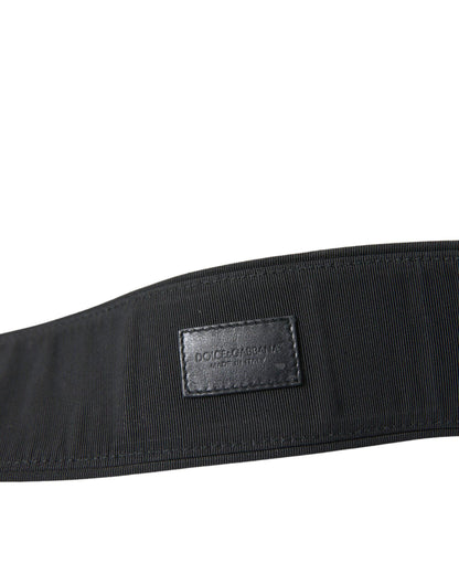 Dolce & Gabbana Elegant Suede Waist Belt in Timeless Black - PER.FASHION