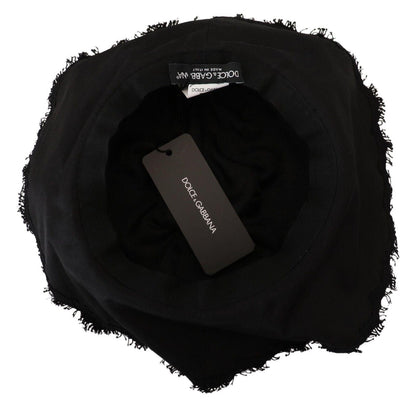 Dolce & Gabbana Elegant Sun-Ready Black Designer Hat - PER.FASHION