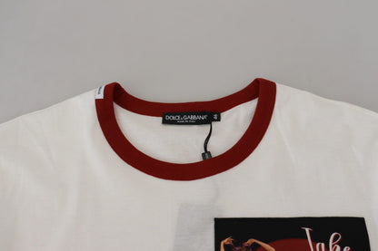 Dolce & Gabbana Elegant White Crewneck Cotton T-Shirt - PER.FASHION