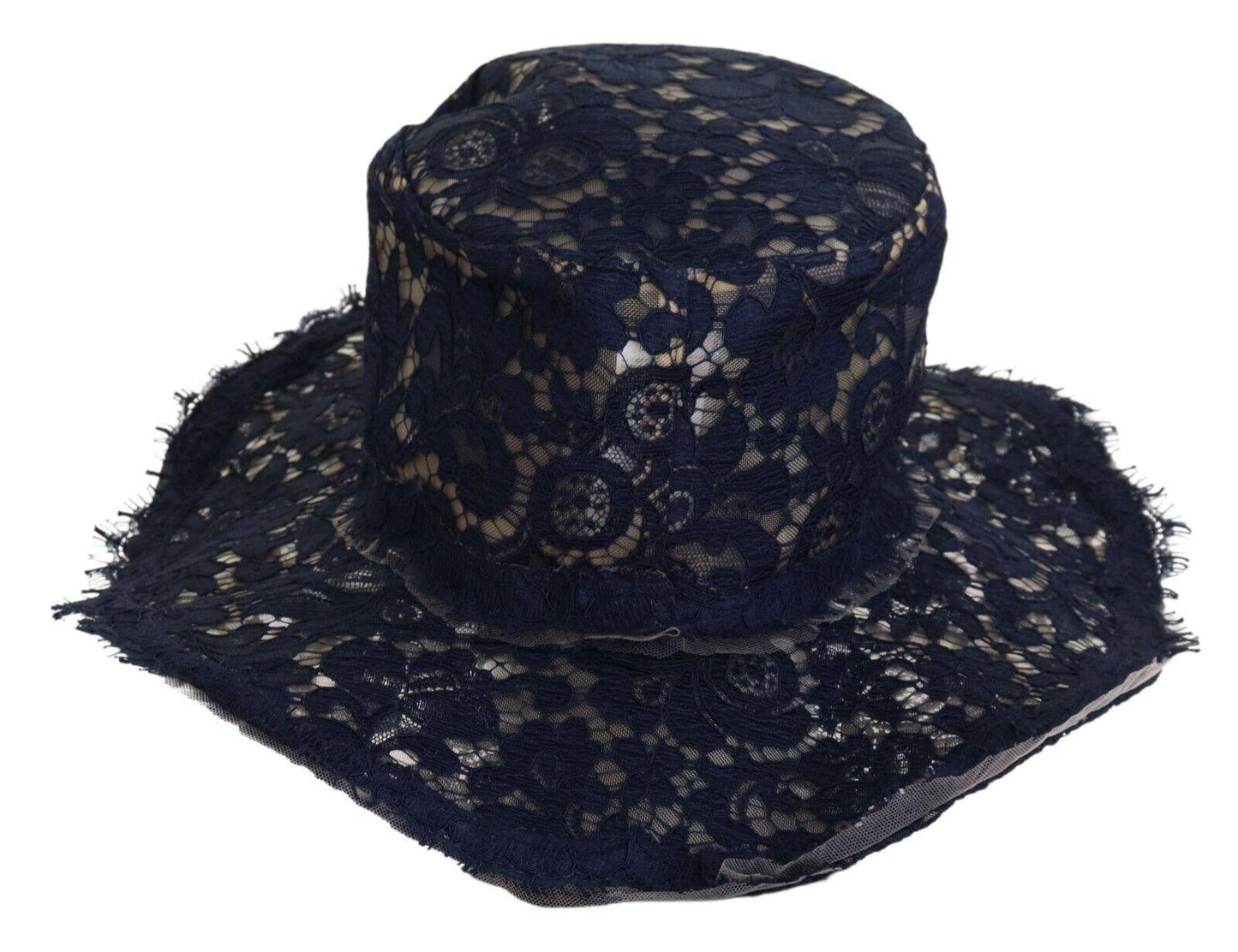 Dolce & Gabbana Elegant Wide Brim Blue Hat - PER.FASHION